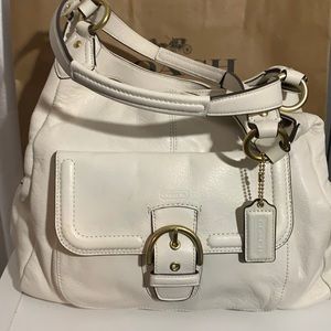 Coach White Leather Handbag